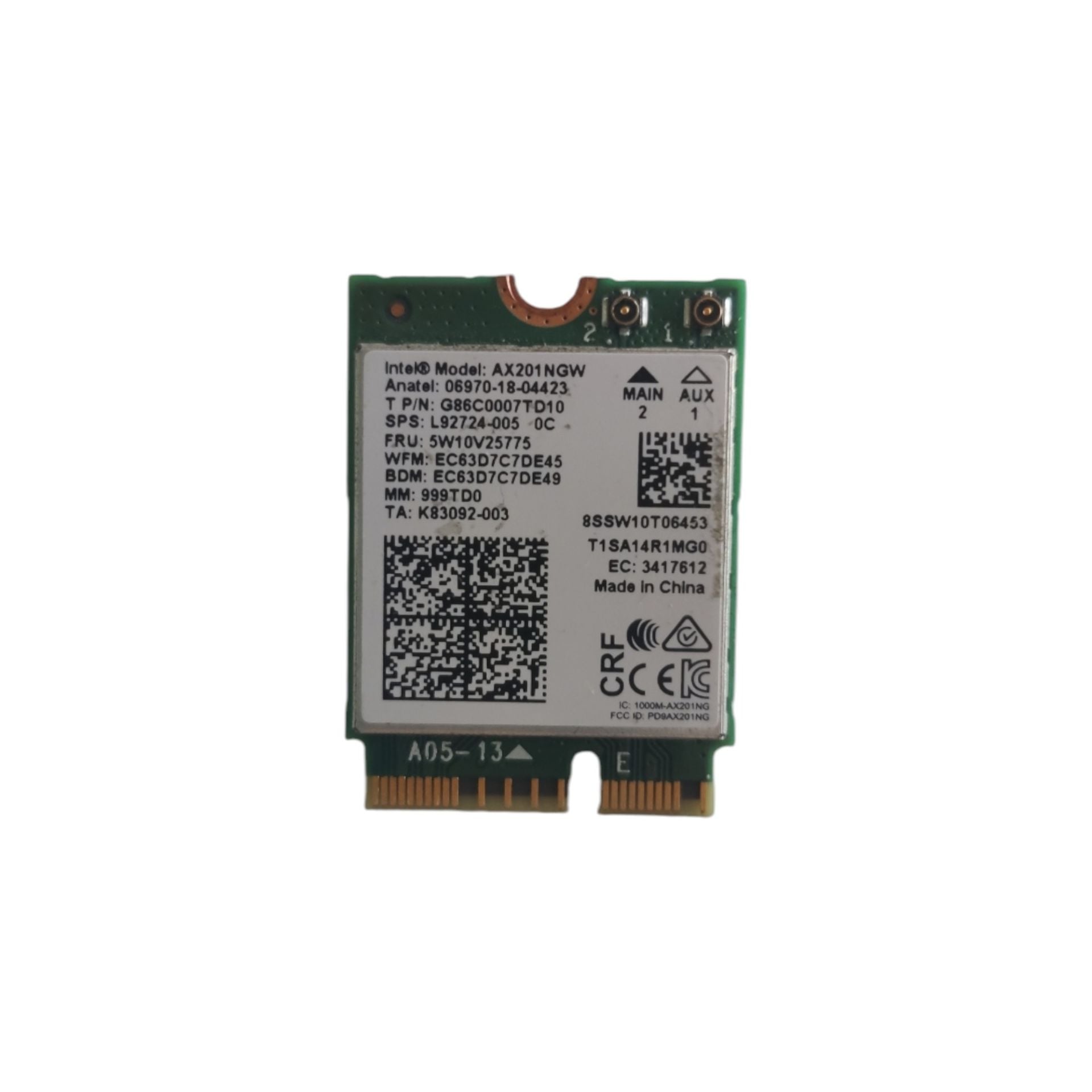 MSI Summit E15 A11SCST-417TR Wifi Kart Orjinal Yedek Parça