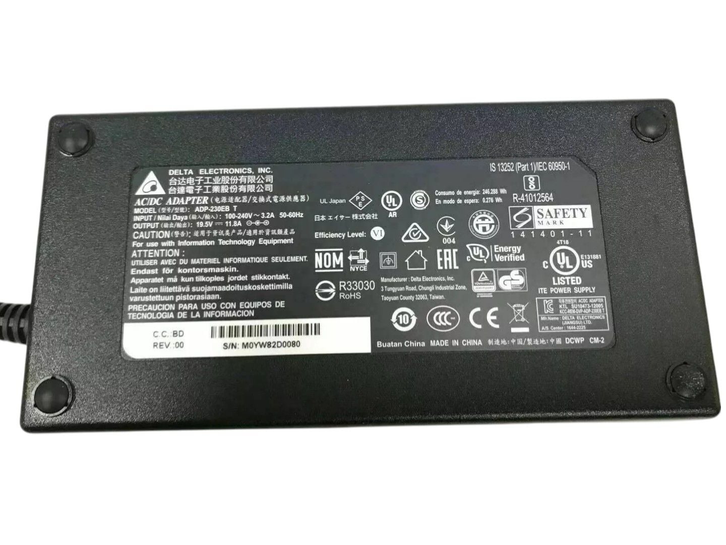 ASUS ROG G752 ADP-230EB 230W 11.8A Orijinal Adaptör