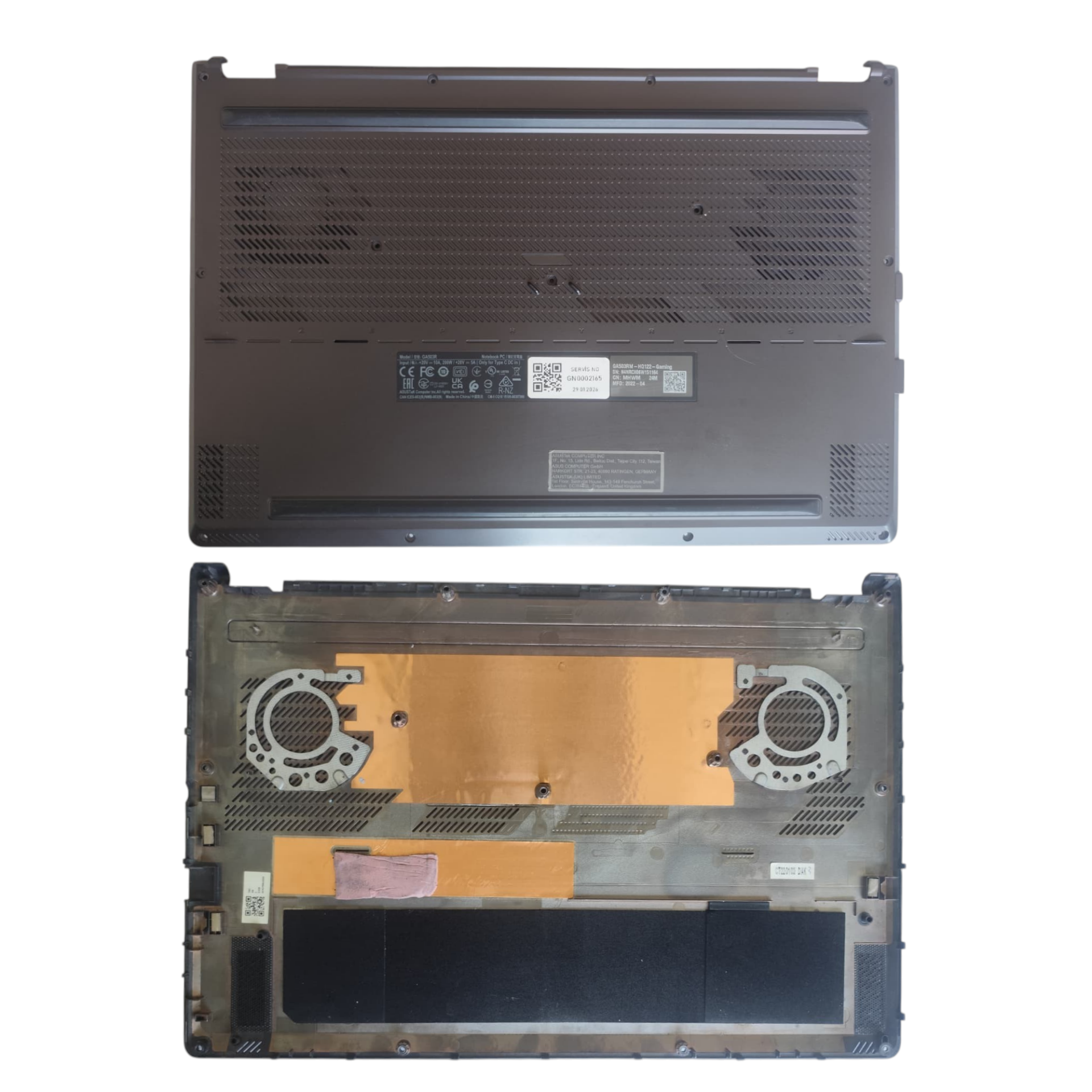 Asus GA503RM-HQ122 Alt Kasa Orjinal Yedek Parça