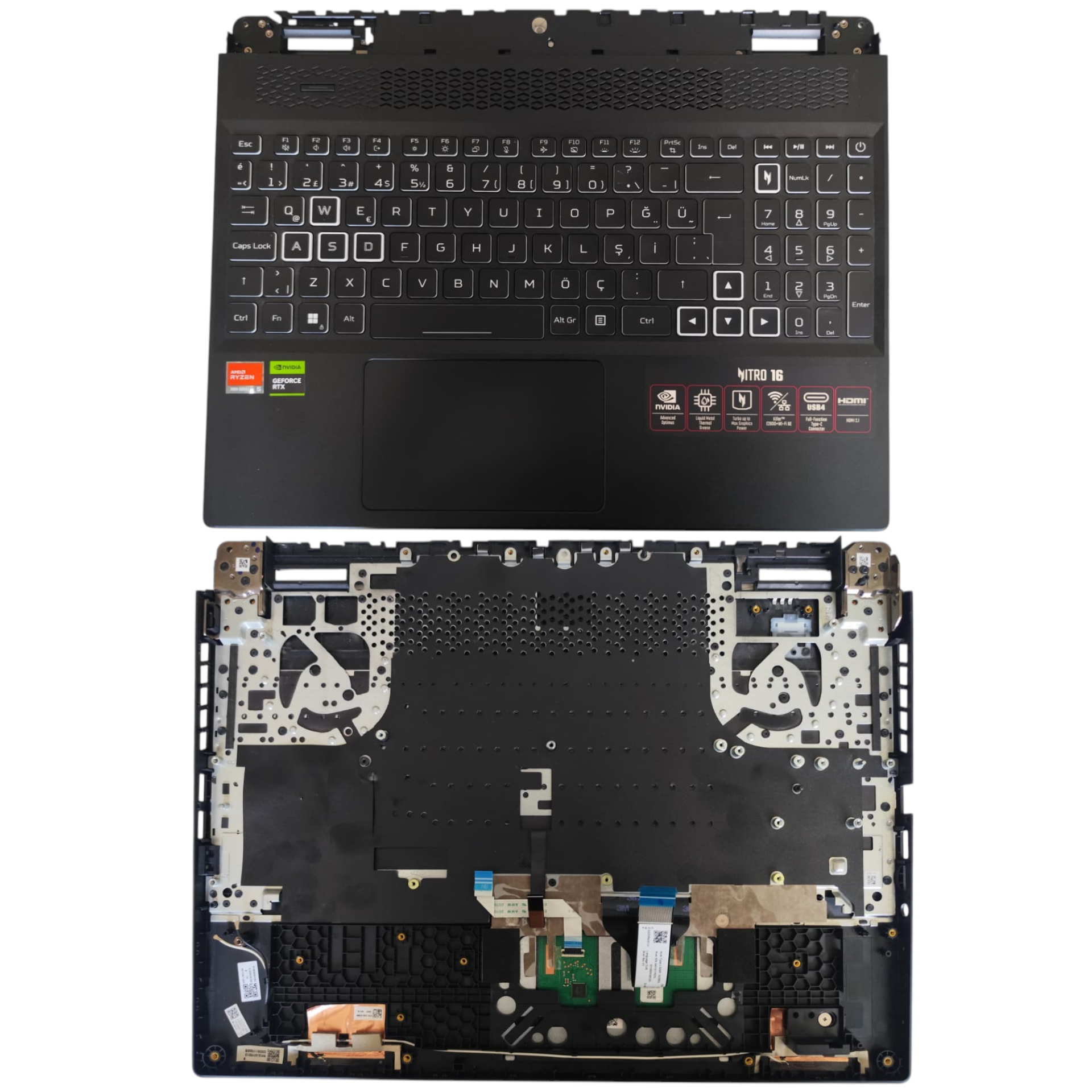 Acer Nitro 16 AN16-41-R0V5 Klavye Kasa Orjinal Yedek Parça