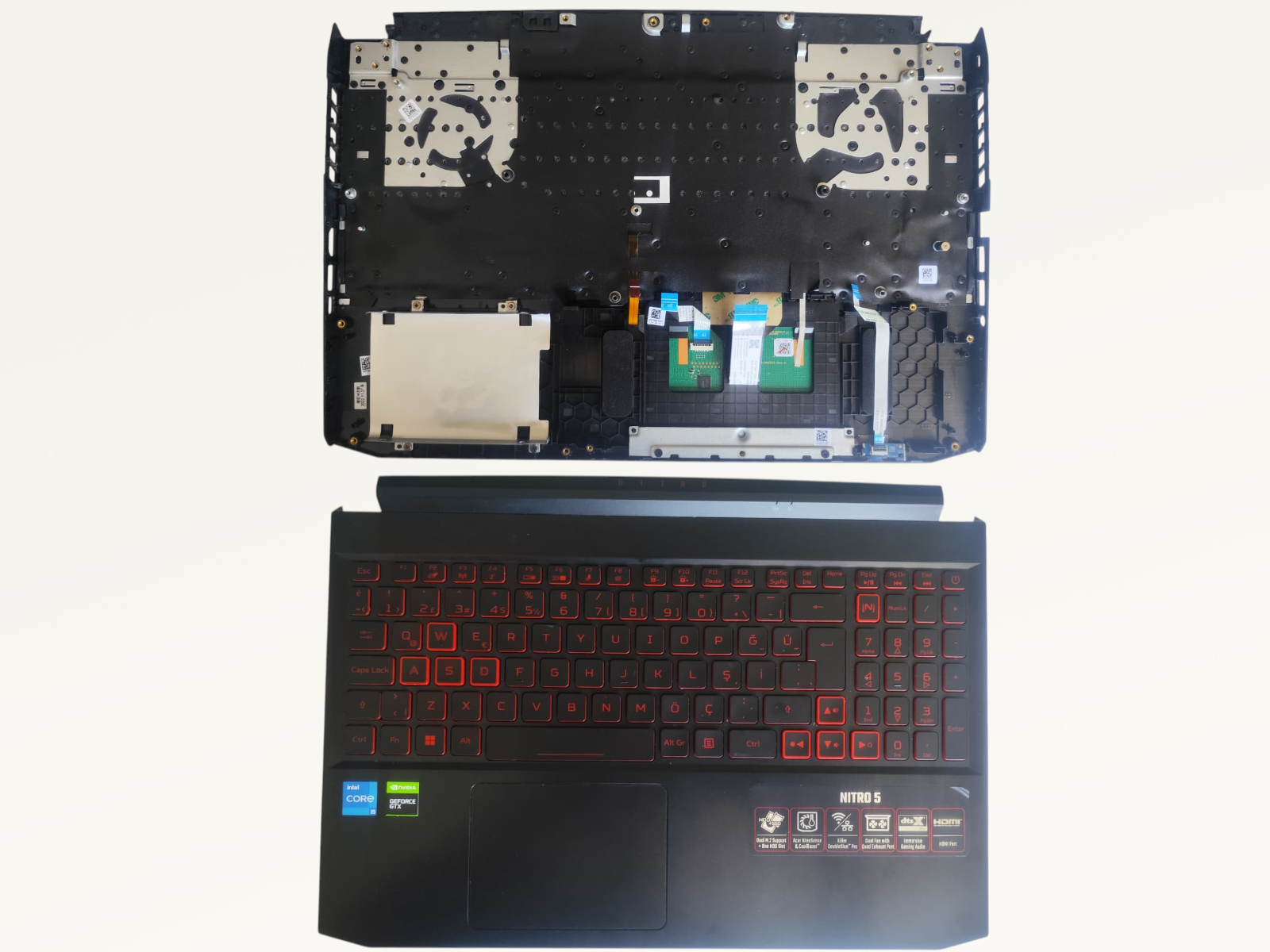 Acer Nitro AN-515-57-599V Klavye Kasa Orjinal Yedek Parça