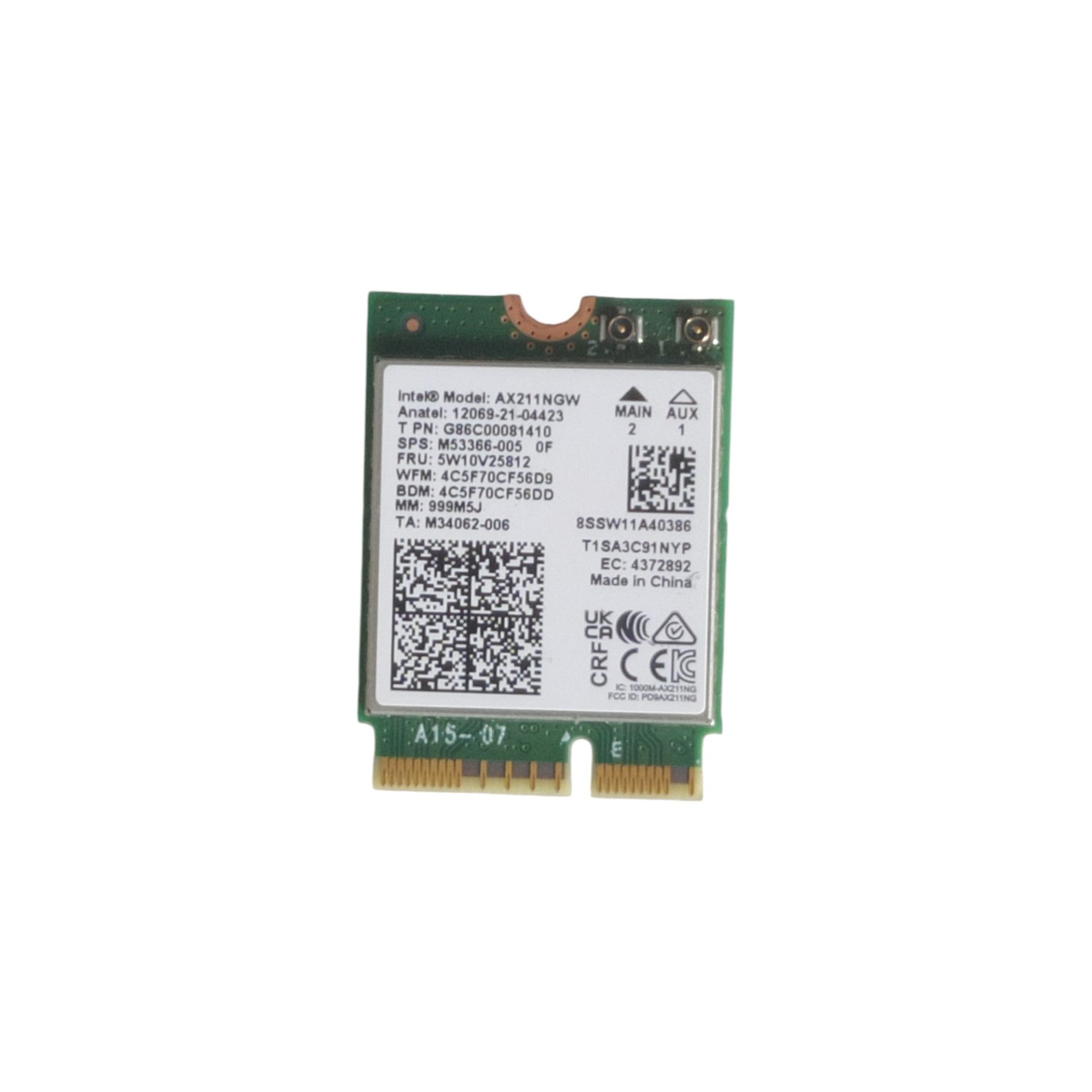 MSI Thin 15 B12UC-1478XTR Wifi Kart Orjinal Yedek Parça