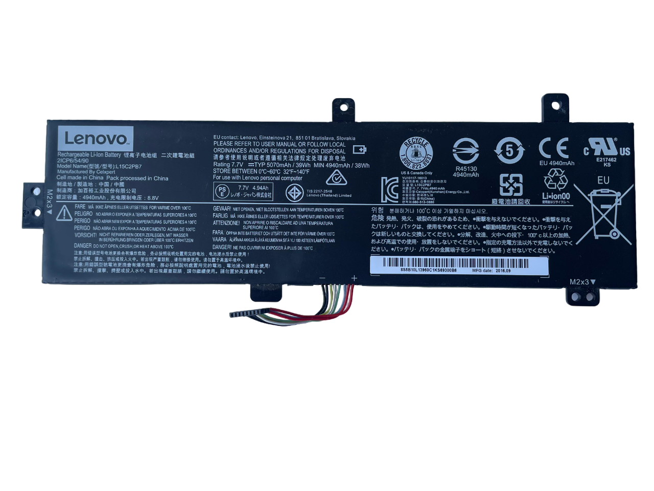 Orijinal Lenovo 510-15ISK 80SR 510-15IKB 80SV L15C2PB7 Notebook Batarya Pil
