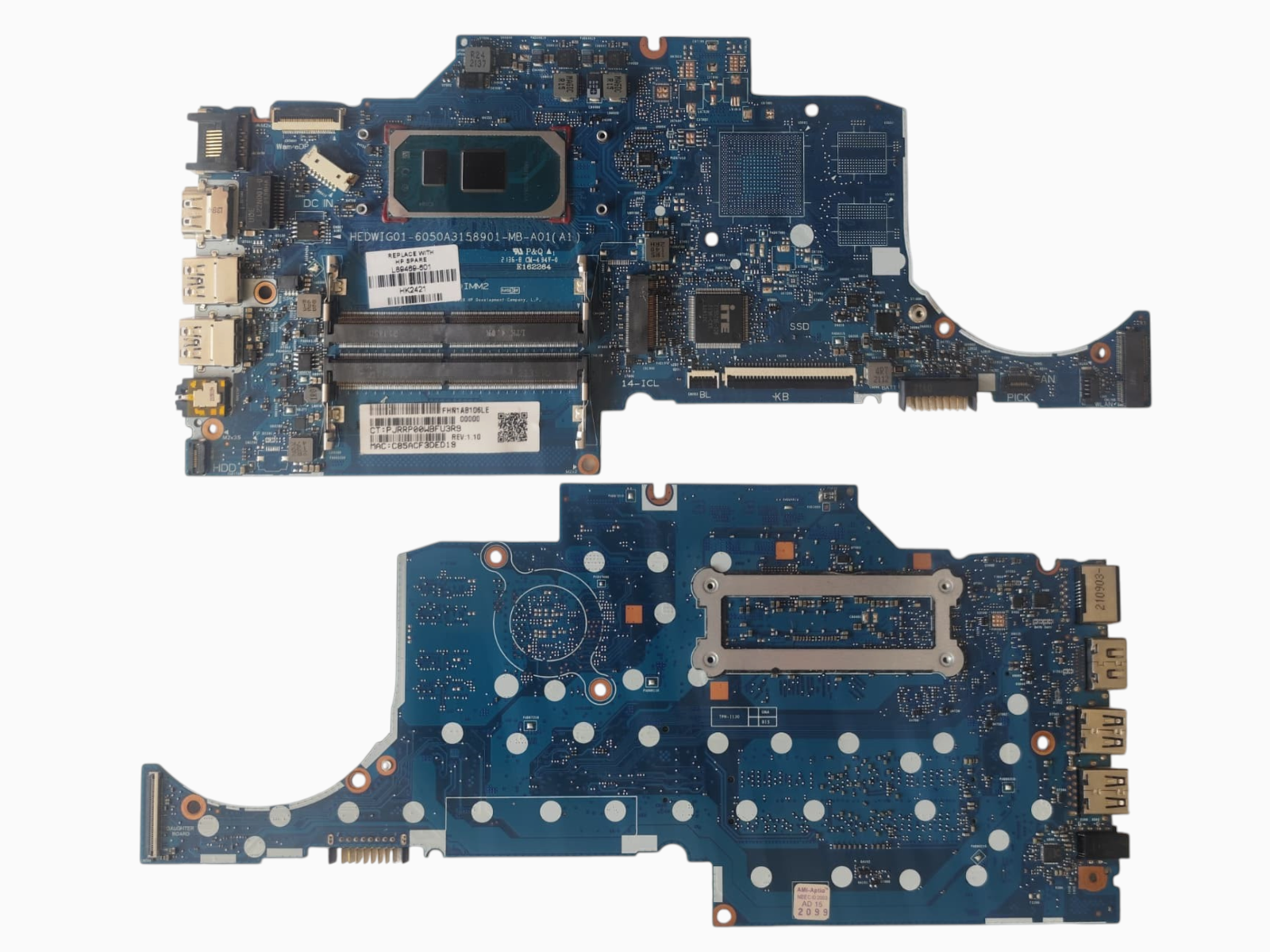 HP 240 G8 Anakart i3-1005G1 İşlemci HEDWIG01-6050A3158901-MB-A01