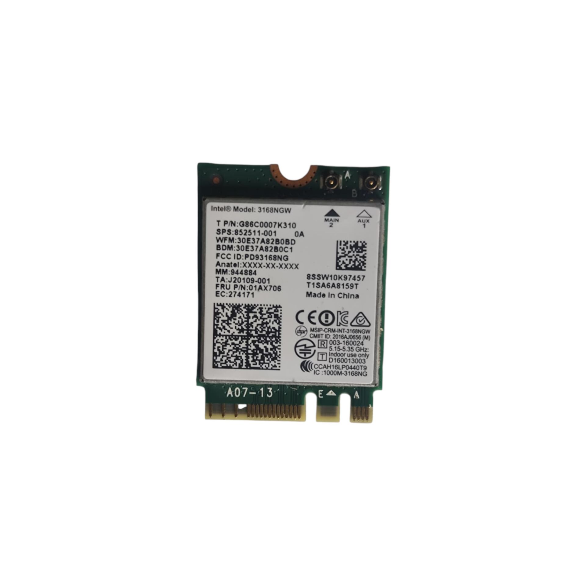 MSI GE62 Wifi Kart 0rjinal Yedek Parça